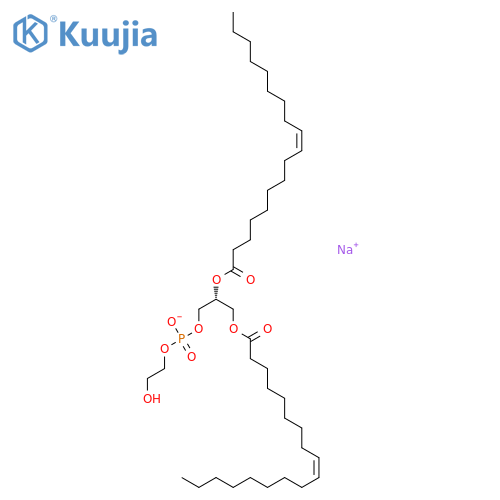 sodium,[(2R)-2,3-bis[[(Z)-octadec-9-enoyl]oxy]propyl] 2-hydroxyethyl phosphate structure