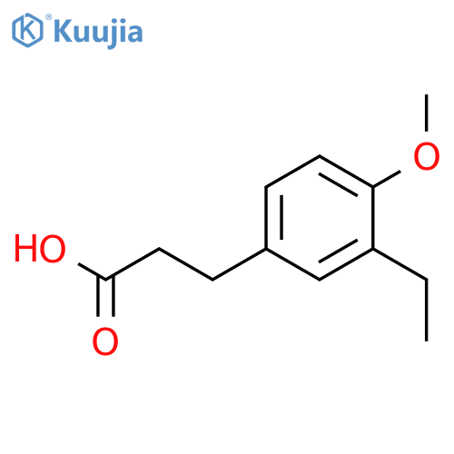 Benzenepropanoic acid, 3-ethyl-4-methoxy- (9CI) structure