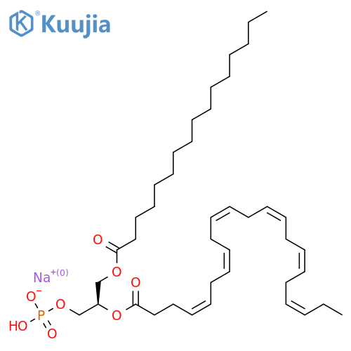 1-Palmitoyl-2-docosahexaenoyl-sn-glycero-3-phosphate Sodium Salt structure
