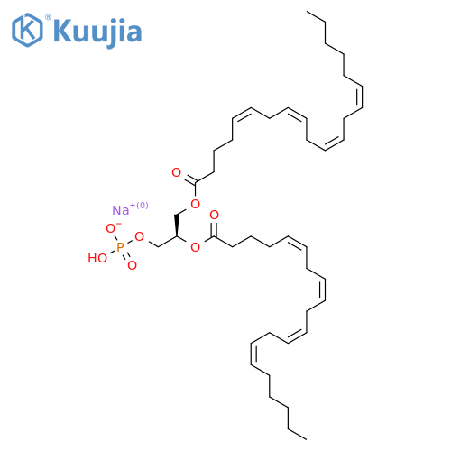 Sodium (R)-2,3-bis((5Z,8Z,11Z,14Z)-icosa-5,8,11,14-tetraenoyloxy)propyl hydrogenphosphate structure