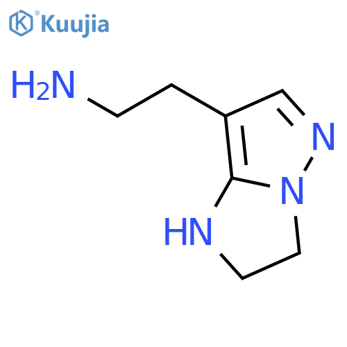 1H-Imidazo[1,2-b]pyrazole-7-ethanamine, 2,3-dihydro- structure