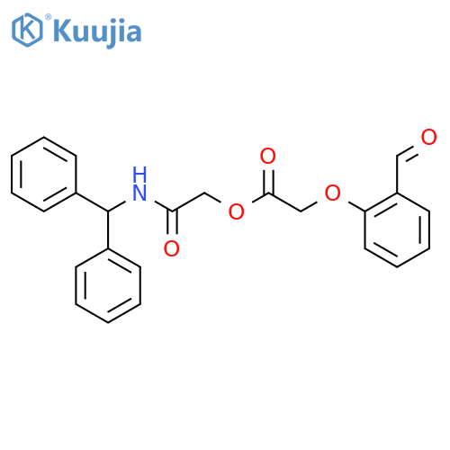 [2-(Benzhydrylamino)-2-oxoethyl] 2-(2-formylphenoxy)acetate structure