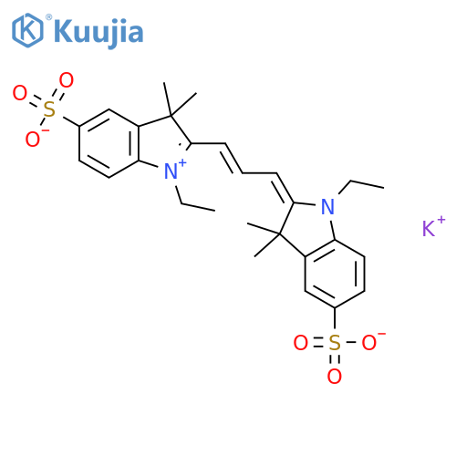 Cyanine 3 Bisethyl Dye Potassium Salt structure