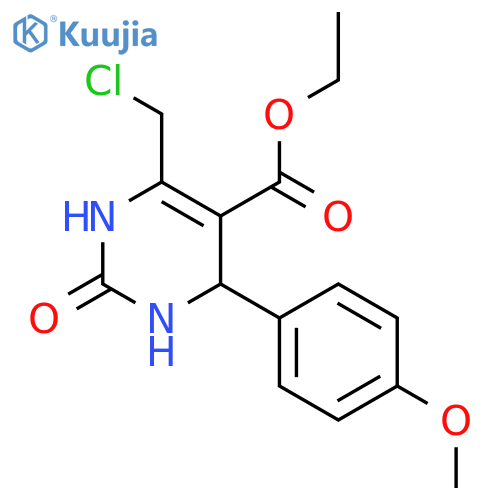 Ethyl 6-(chloromethyl)-4-(4-methoxyphenyl)-2-oxo-1,2,3,4-tetrahydropyrimidine-5-carboxylate structure