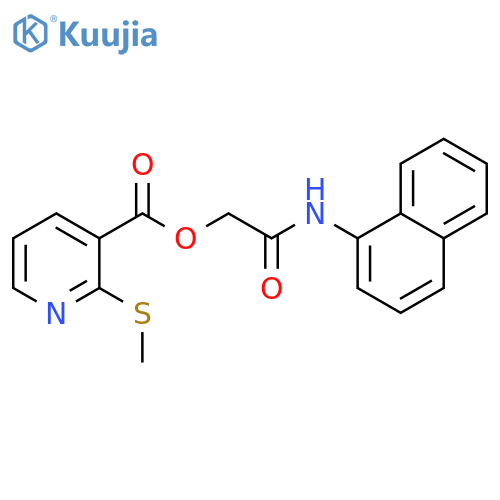 [(Naphthalen-1-yl)carbamoyl]methyl 2-(methylsulfanyl)pyridine-3-carboxylate structure
