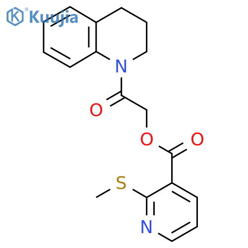 2-(3,4-Dihydroquinolin-1(2H)-yl)-2-oxoethyl 2-(methylthio)nicotinate structure
