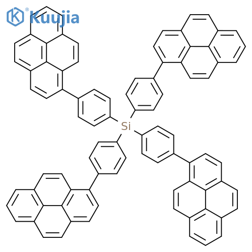 Silane, tetrakis[4-(1-pyrenyl)phenyl]- structure