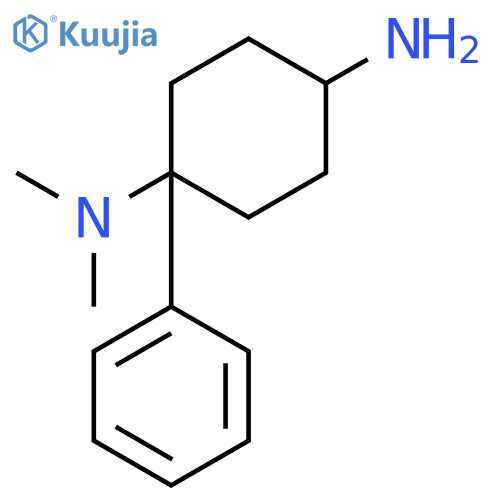 1,4-Cyclohexanediamine, N1,N1-dimethyl-1-phenyl- structure