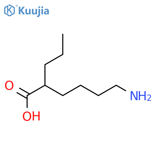 6-amino-2-propylhexanoic acid structure