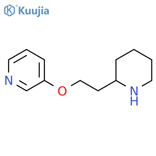 3-(2-piperidin-2-ylethoxy)pyridine structure