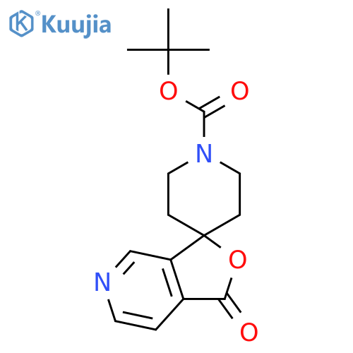 tert-Butyl 1-oxo-1H-spiro[furo[3,4-c]pyridine-3,4'-piperidine]-1'-carboxylate structure