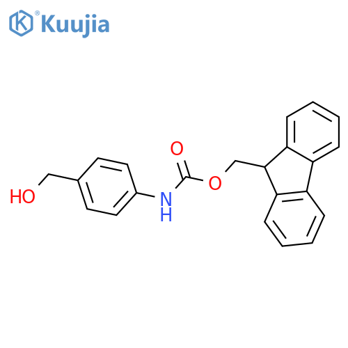 (9H-fluoren-9-yl)methyl N-4-(hydroxymethyl)phenylcarbamate structure