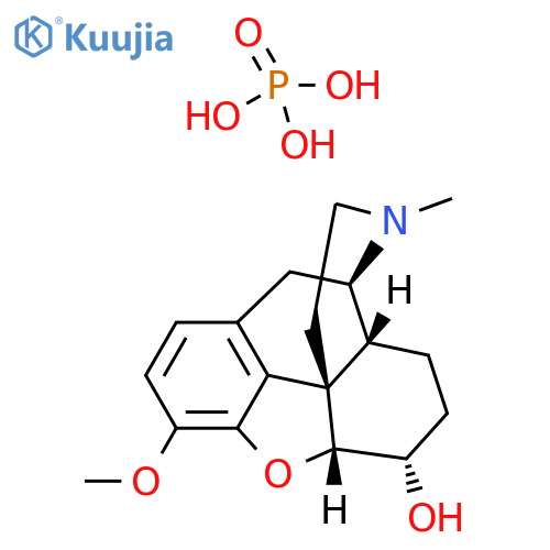 Morphinan-6α-ol, 4,5α-epoxy-3-methoxy-17-methyl-, phosphate (salt) structure