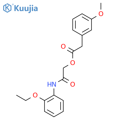 [(2-ethoxyphenyl)carbamoyl]methyl 2-(3-methoxyphenyl)acetate structure