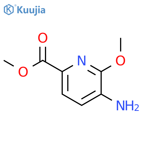 Methyl 5-amino-6-methoxypicolinate structure
