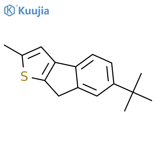 8H-INDENO[2,1-B]THIOPHENE, 6-(1,1-DIMETHYLETHYL)-2-METHYL- structure