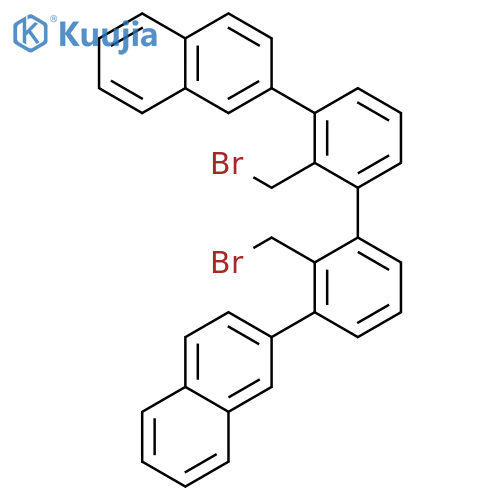 NAPHTHALENE, 2,2'-[2,2'-BIS(BROMOMETHYL)[1,1'-BIPHENYL]-3,3'-DIYL]BIS- structure