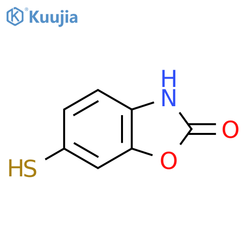6-Sulfanyl-2,3-dihydro-1,3-benzoxazol-2-one structure