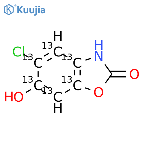 6-Hydroxy Chlorzoxazone-13C6 structure