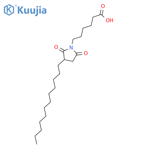 1-PYRROLIDINEHEXANOIC ACID, 3-DODECYL-2,5-DIOXO- structure