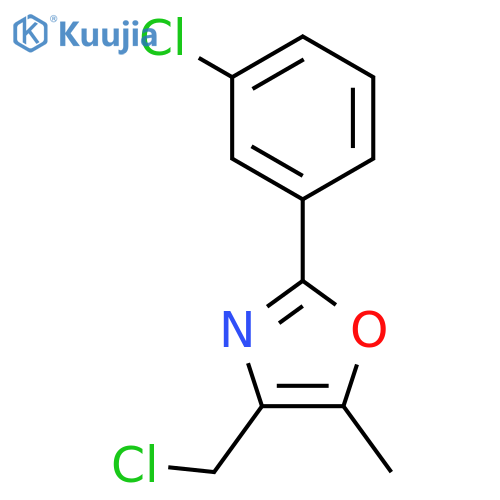 4-(Chloromethyl)-2-(3-chlorophenyl)-5-methyloxazole structure
