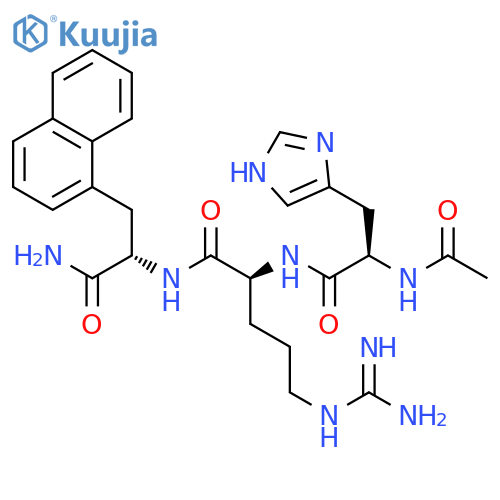L-Alaninamide, N-acetyl-D-histidyl-L-arginyl-3-(1-naphthalenyl)- structure