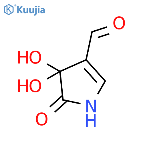 1H-Pyrrole-3-carboxaldehyde, 4,5-dihydro-4,4-dihydroxy-5-oxo- (9CI) structure