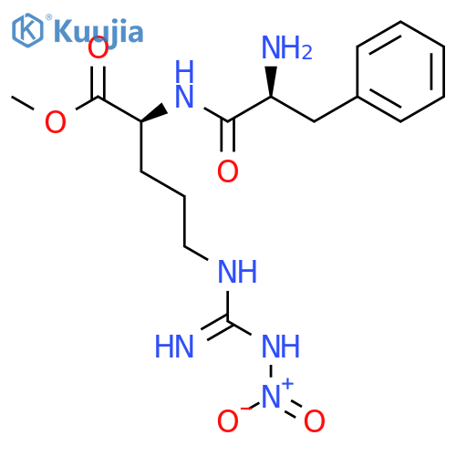 L-ORNITHINE, L-PHENYLALANYL-N5-[IMINO(NITROAMINO)METHYL]-, METHYL ESTER structure