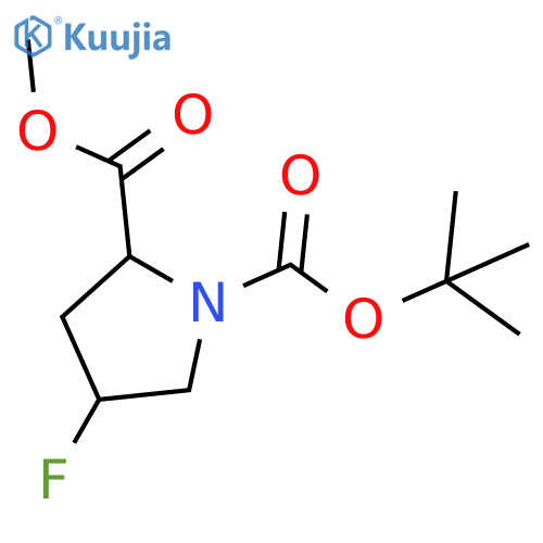 (2S,4S)-1-Tert-butyl 2-methyl 4-fluoropyrrolidine-1,2-dicarboxylate structure