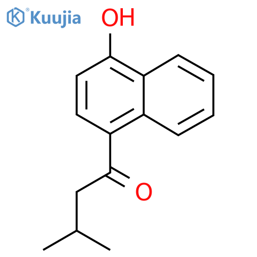 1-(4-hydroxynaphthalen-1-yl)-3-methylbutan-1-one structure