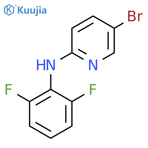 5-bromo-N-(2,6-difluorophenyl)pyridin-2-amine structure