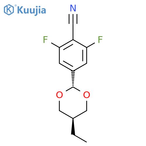 4-(5-Ethyl-1,3-dioxan-2-yl)-2,6-difluorobenzonitrile structure
