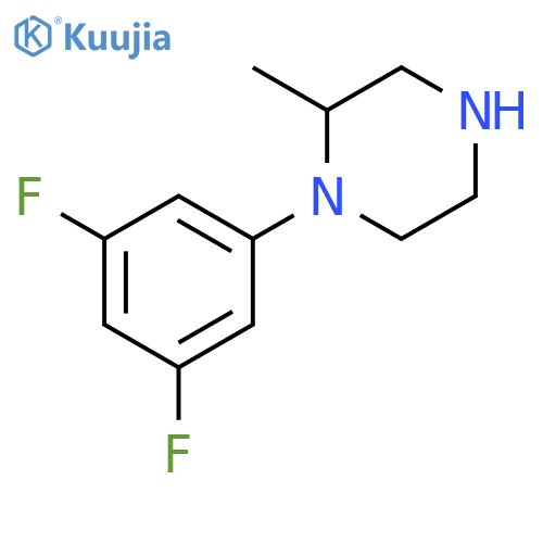 1-(3,5-difluorophenyl)-2-methyl-Piperazine structure