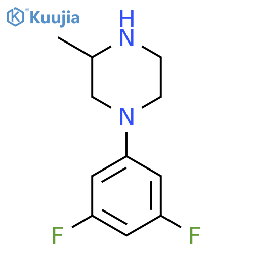 1-(3,5-difluorophenyl)-3-methyl-Piperazine structure