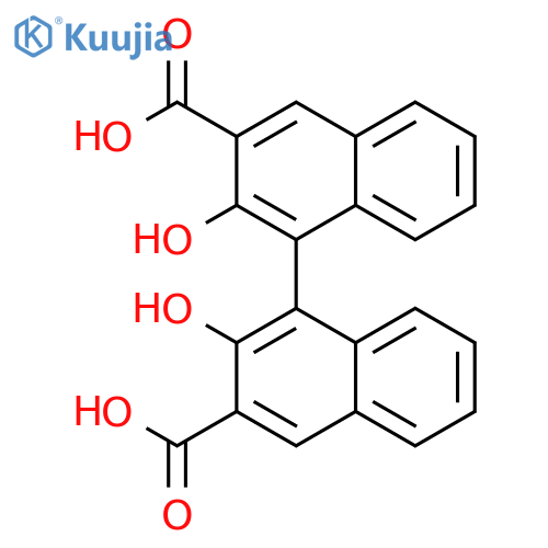 [1,1'-Binaphthalene]-3,3'-dicarboxylicacid, 2,2'-dihydroxy- structure