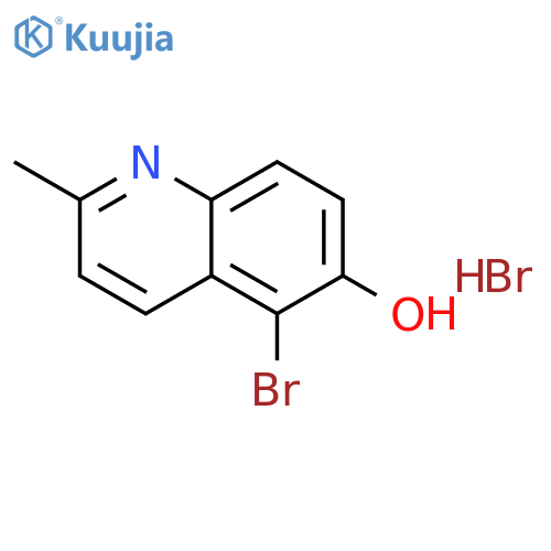6-QUINOLINOL, 5-BROMO-2-METHYL-, HYDROBROMIDE structure