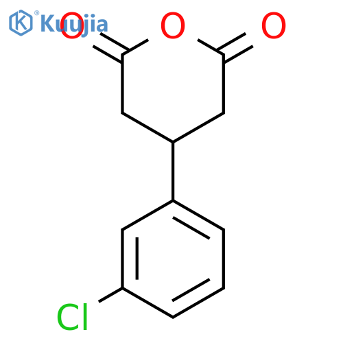 4-(3-chlorophenyl)oxane-2,6-dione structure