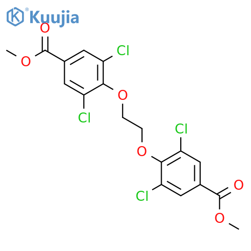 Benzoic acid,4,4'-[1,2-ethanediylbis(oxy)]bis[3,5-dichloro-, dimethyl ester (9CI) structure