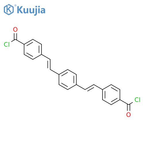 BENZOYL CHLORIDE, 4,4'-(1,4-PHENYLENEDI-2,1-ETHENEDIYL)BIS- structure
