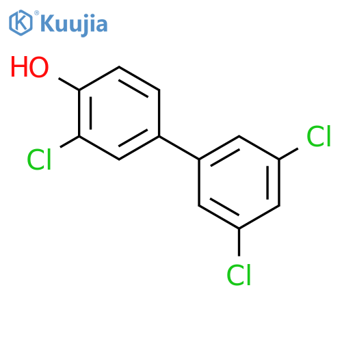 2-chloro-4-(3,5-dichlorophenyl)phenol structure