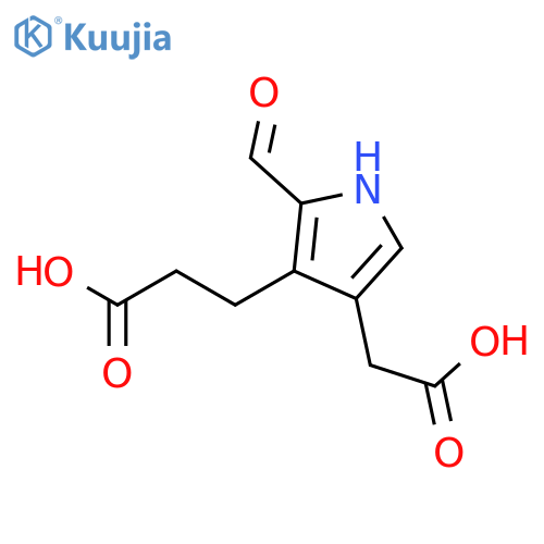 1H-PYRROLE-3-PROPANOIC ACID, 4-(CARBOXYMETHYL)-2-FORMYL- structure