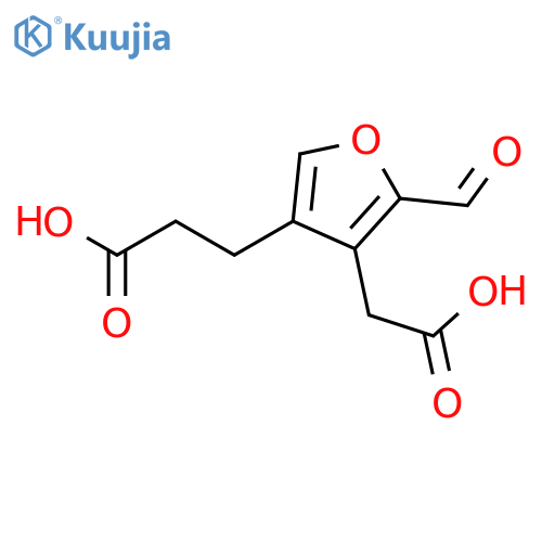 3-FURANPROPANOIC ACID, 4-(CARBOXYMETHYL)-5-FORMYL- structure