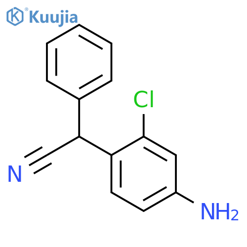(4-Amino-2-chlorophenyl)(phenyl)acetonitrile structure