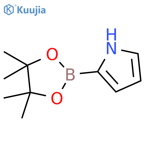 2-(4,4,5,5-Tetramethyl-1,3,2-dioxaborolan-2-yl)-1H-pyrrole structure
