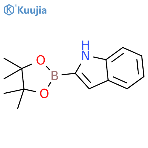 2-(4,4,5,5-Tetramethyl-1,3,2-dioxaborolan-2-yl)-1H-indole structure