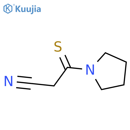 Pyrrolidine, 1-(2-cyano-1-thioxoethyl)- (9CI) structure