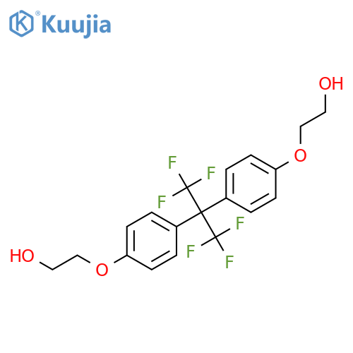 2,2-BIS[4'(2-HYDROXYETHOXY)PHENYL]HEXAFLUOROPROPANE structure