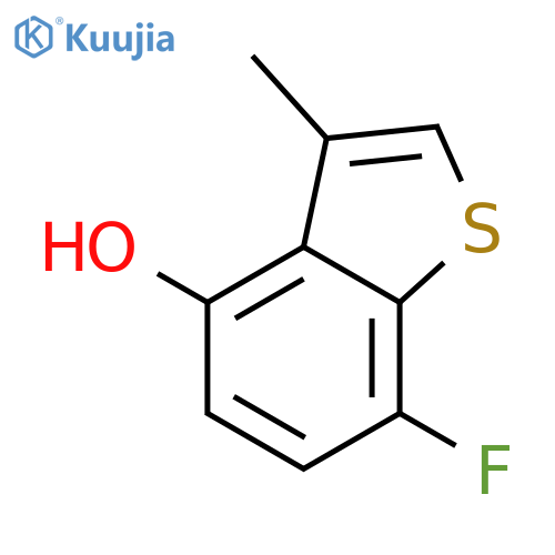 Benzo[b]thiophene-4-ol, 7-fluoro-3-methyl- structure