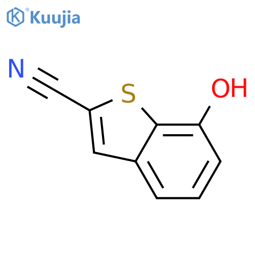 7-Hydroxy-1-benzothiophene-2-carbonitrile structure