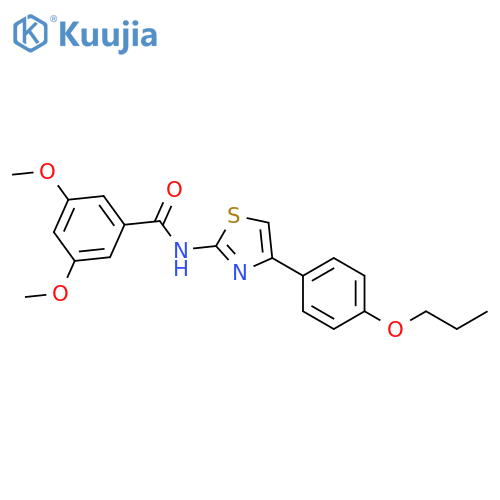 3,5-dimethoxy-N-4-(4-propoxyphenyl)-1,3-thiazol-2-ylbenzamide structure